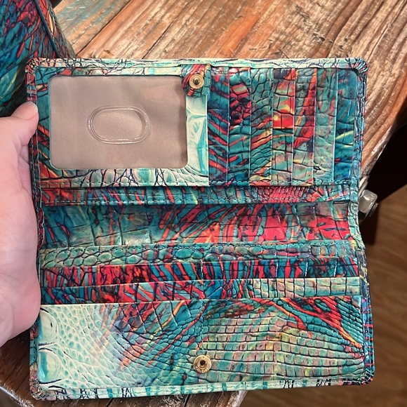 Brahmin large duxbury satchel dream ombre Melbourne with wallet - Picture 11 of 15